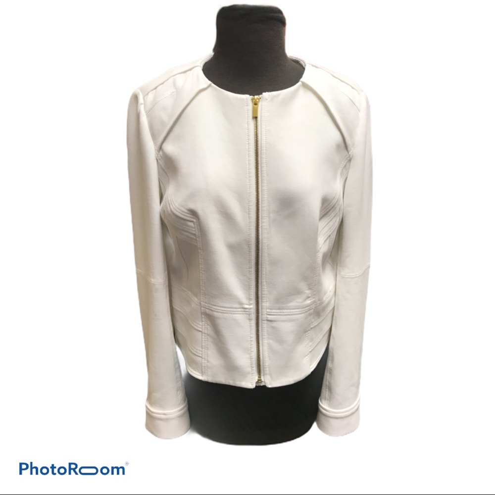 Diane Von Furstenberg jacket zip front Size 10